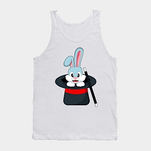 Rabbit at Magic with Wand & Hat Tank Top